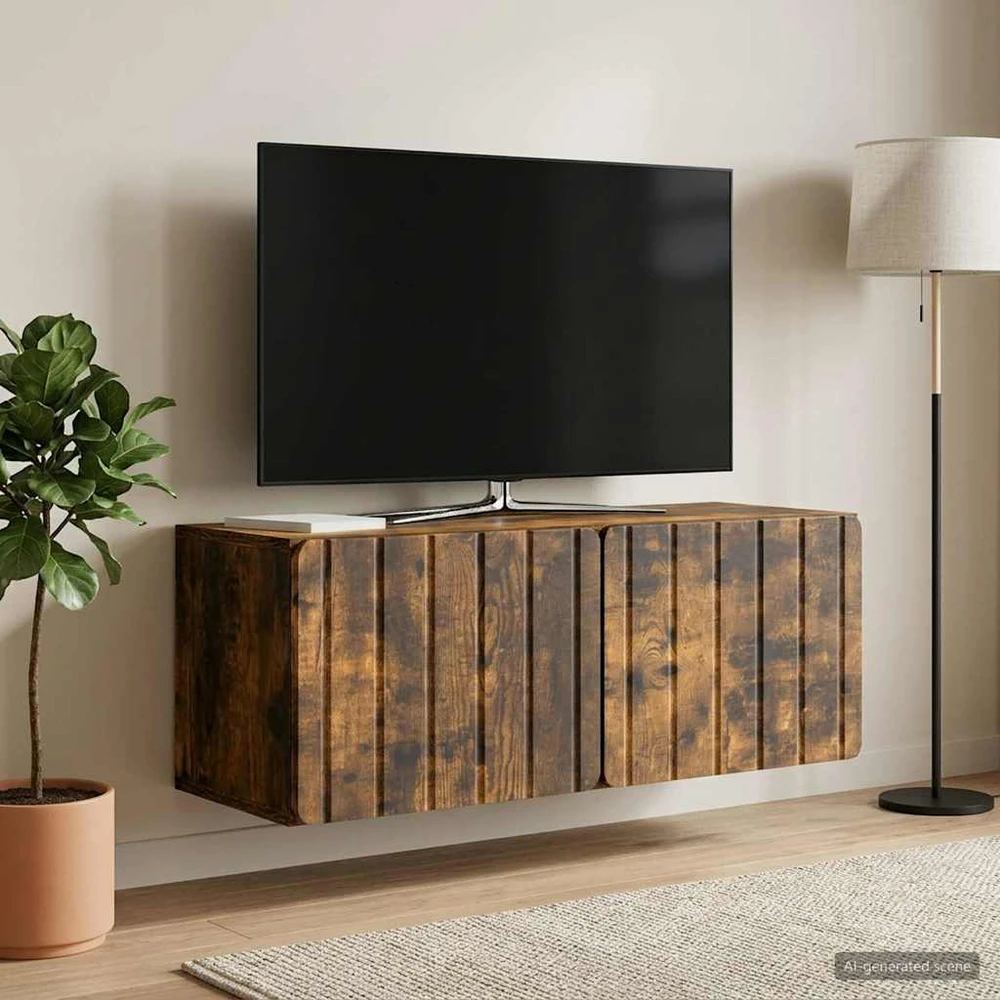 TV staliukas Sieninė TV spintelė 78,5 x 31 x 30 cm Dūminio ąžuolo