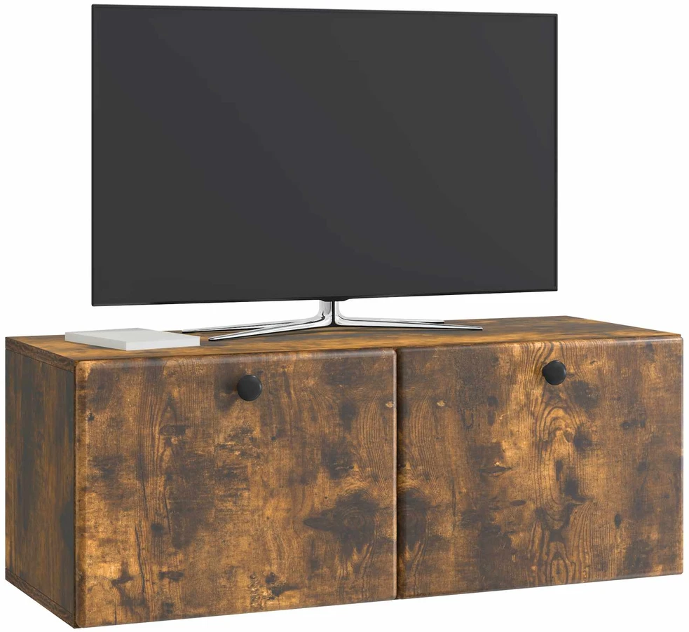 TV staliukas Sieninė TV spintelė 78,5 x 31 x 30 cm Dūminio ąžuolo
