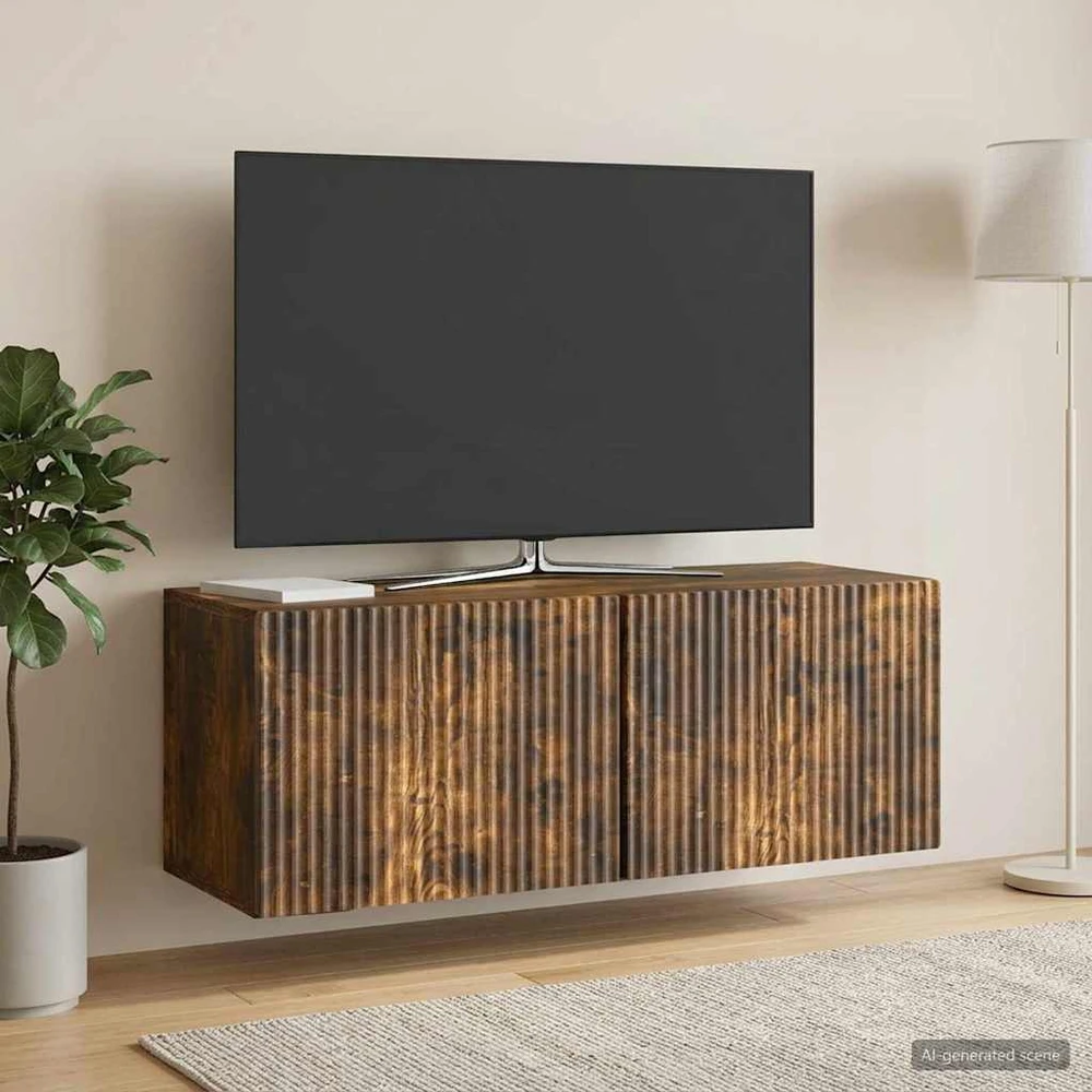 TV staliukas Sieninė TV spintelė 78,5 x 31 x 30 cm Dūminio ąžuolo