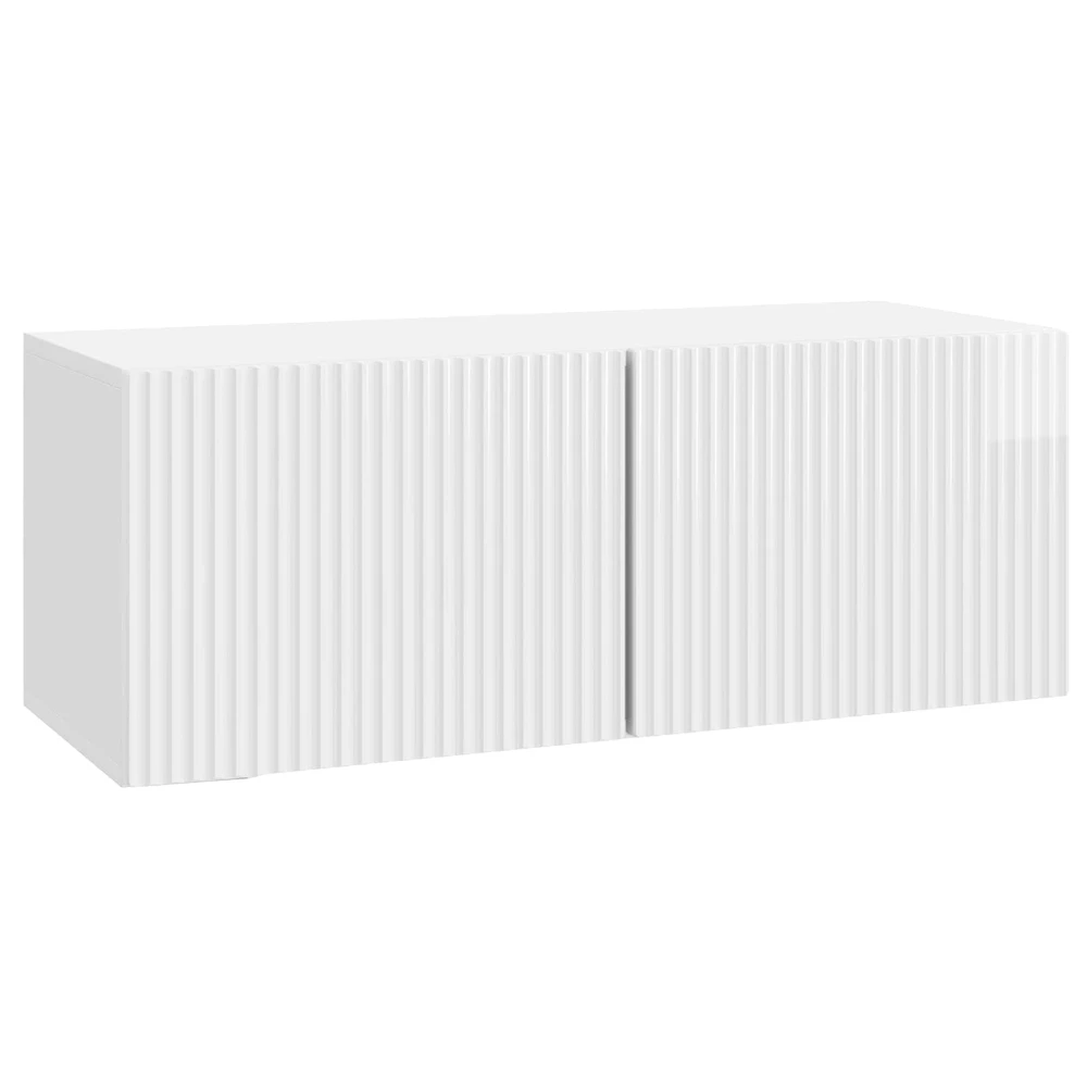 TV staliukas Sieninė TV spintelė 78,5 x 31 x 30 cm Itin blizgi balta