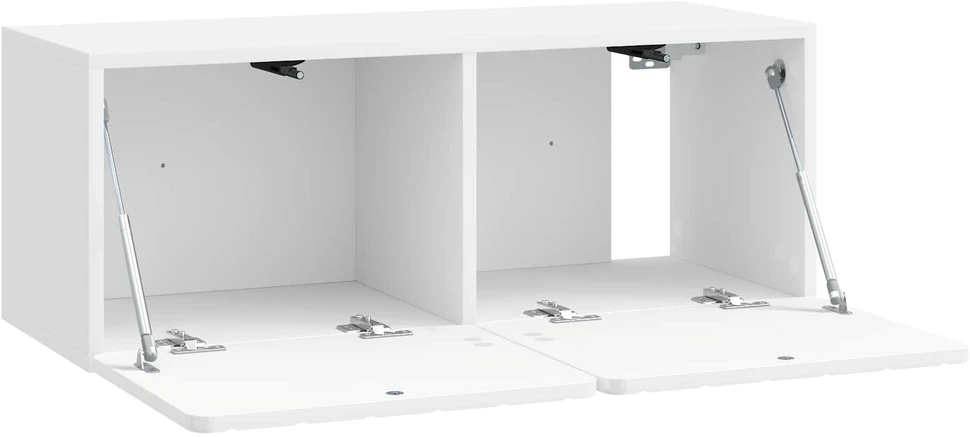 TV staliukas Sieninė TV spintelė 78,5 x 31 x 30 cm Itin blizgi balta