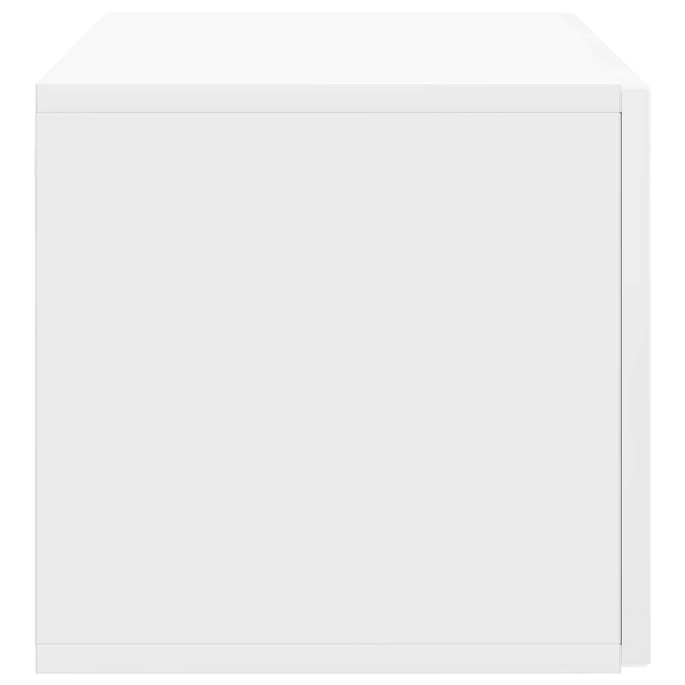 TV staliukas Sieninė TV spintelė 78,5 x 31 x 30 cm Itin blizgi balta