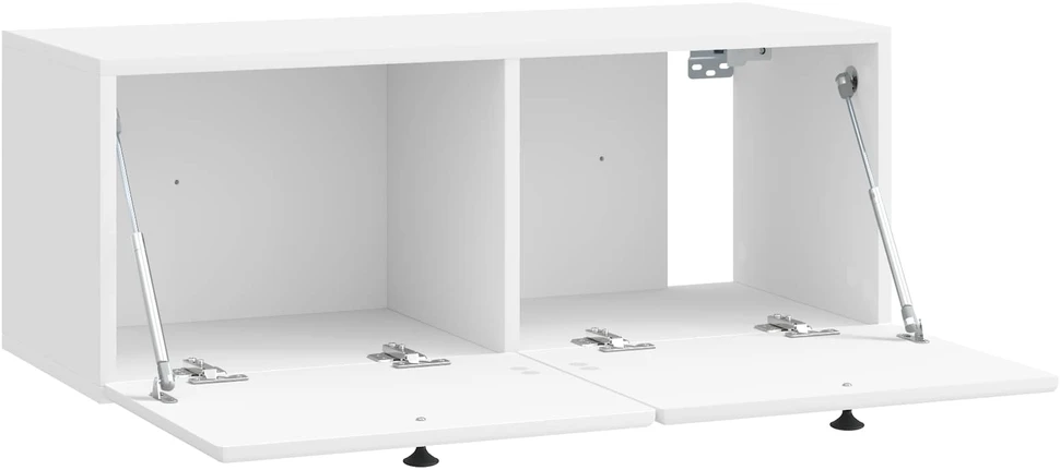 TV staliukas Sieninė TV spintelė 78,5 x 31 x 30 cm Itin blizgi balta