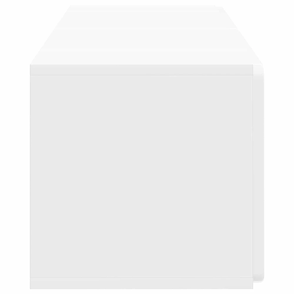 TV staliukas Sieninė TV spintelė 78,5 x 31 x 30 cm Itin blizgi balta