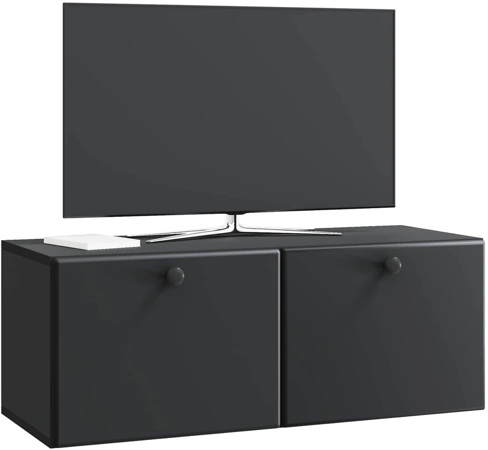 TV staliukas Sieninė TV spintelė 78,5 x 31 x 30 cm Juoda Apdirbta mediena