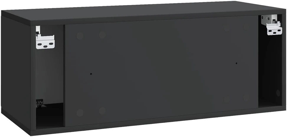 TV staliukas Sieninė TV spintelė 78,5 x 31 x 30 cm Juoda Apdirbta mediena