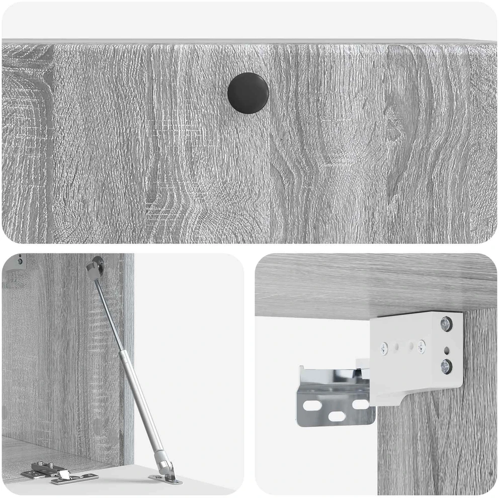 TV staliukas Sieninė TV spintelė 78,5 x 31 x 30 cm Pilka Sonoma