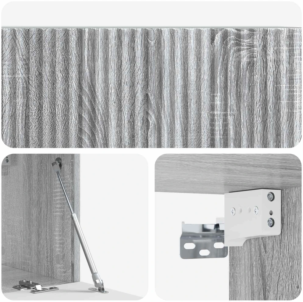 TV staliukas Sieninė TV spintelė 78,5 x 31 x 30 cm Pilka sonoma ąžuolo