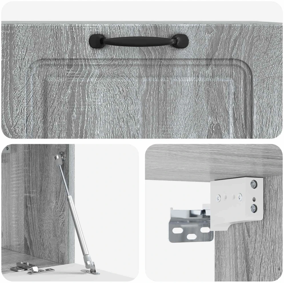 TV staliukas Sieninė TV spintelė 78,5 x 31 x 30 cm Pilka sonoma ąžuolo