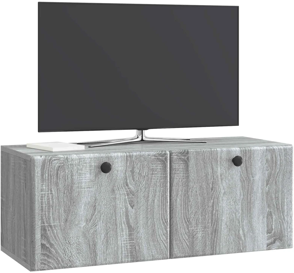 TV staliukas Sieninė TV spintelė 78,5 x 31 x 30 cm Pilka Sonoma
