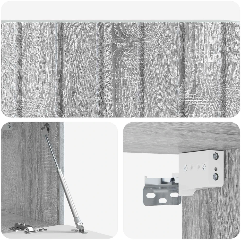 TV staliukas Sieninė TV spintelė 78,5 x 31 x 30 cm Pilka Sonoma