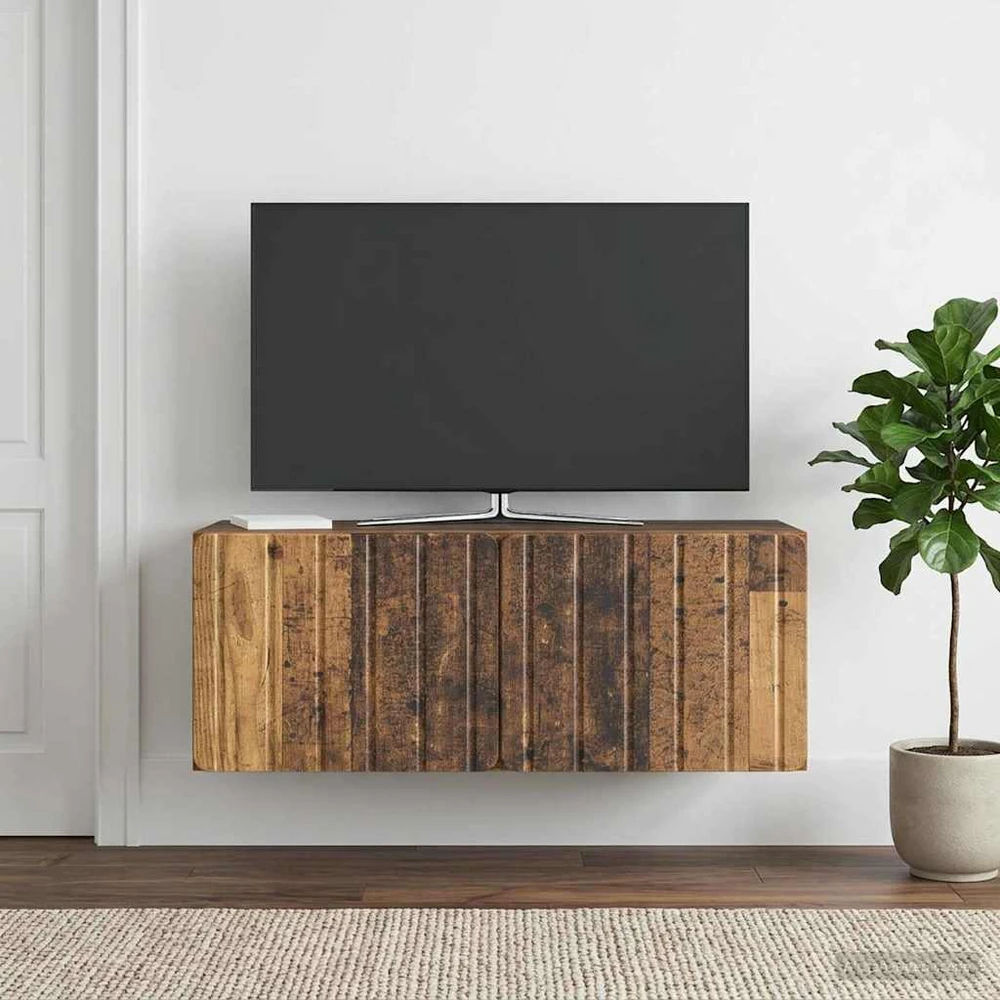 TV staliukas Sieninė TV spintelė 78,5 x 31 x 30 cm Sendintos medienos