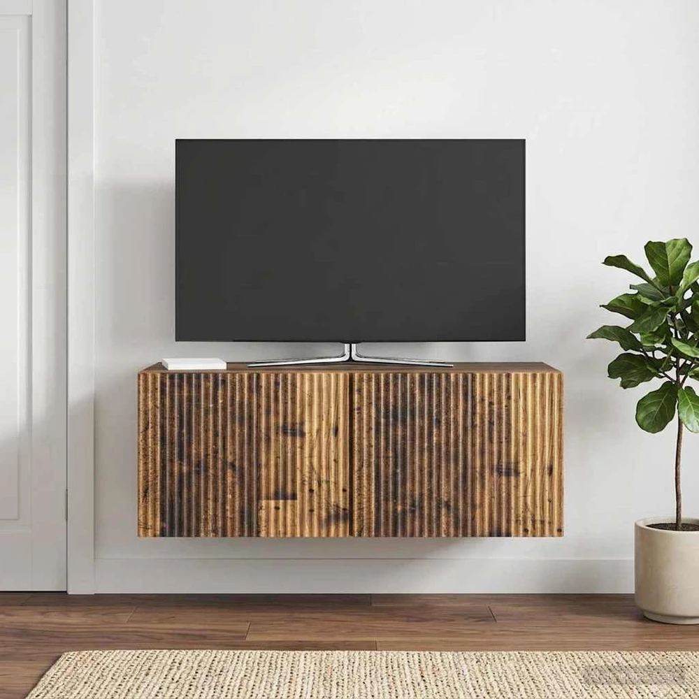 TV staliukas Sieninė TV spintelė 78,5 x 31 x 30 cm Sendintos medienos
