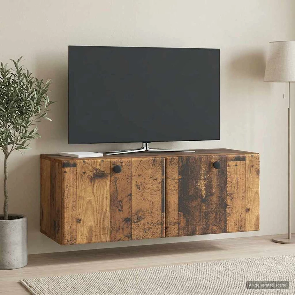TV staliukas Sieninė TV spintelė 78,5 x 31 x 30 cm Sendintos medienos
