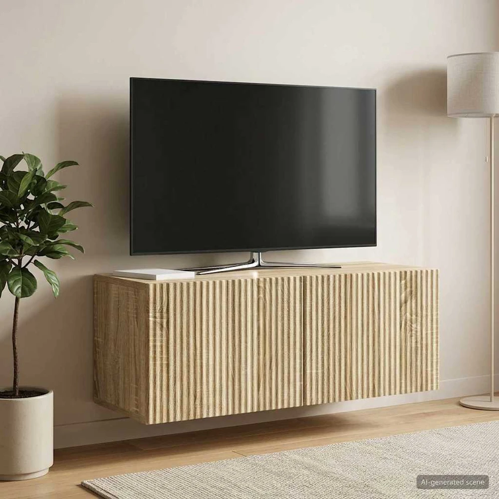 TV staliukas Sieninė TV spintelė 78,5 x 31 x 30 cm Sonoma ąžuolas