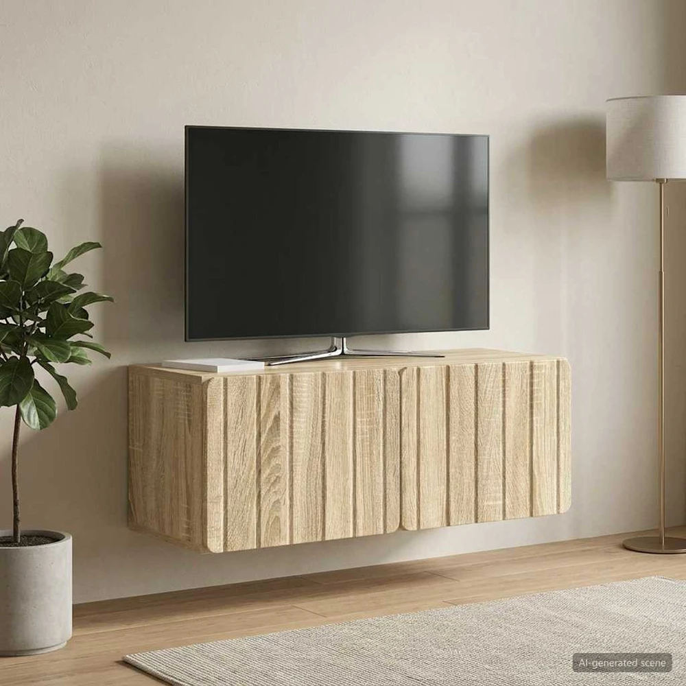 TV staliukas Sieninė TV spintelė 78,5 x 31 x 30 cm Sonoma ąžuolas