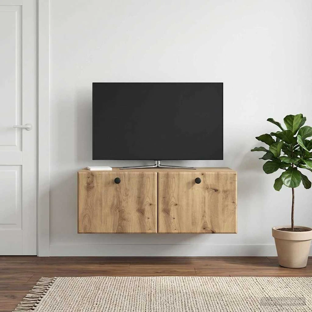 TV staliukas Sieninė TV spintelė 78,5 x 41 x 30 cm Artisano ąžuolo