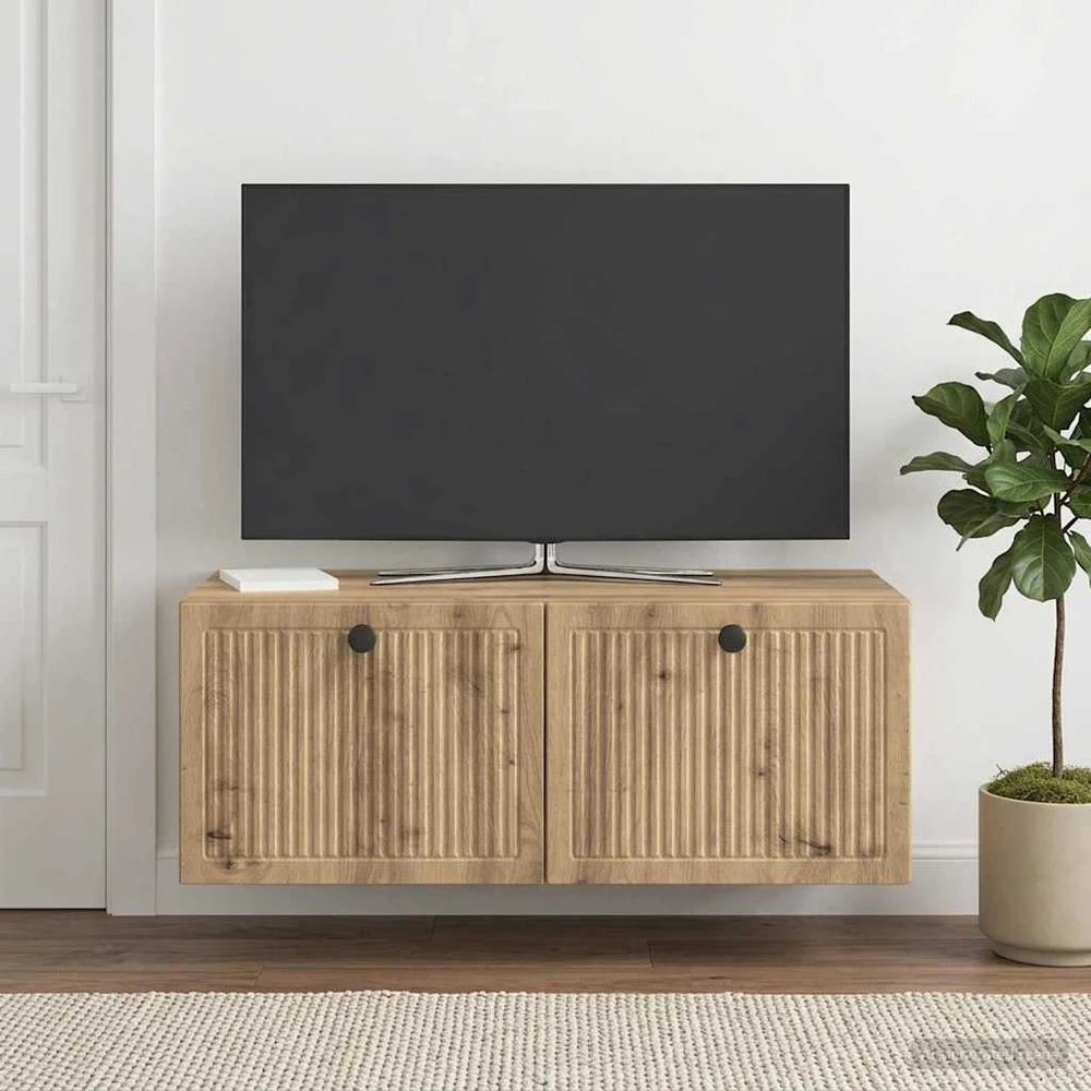 TV staliukas Sieninė TV spintelė 78,5 x 41 x 30 cm Artisano ąžuolo