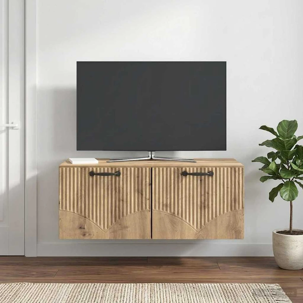 TV staliukas Sieninė TV spintelė 78,5 x 41 x 30 cm Artisano ąžuolo