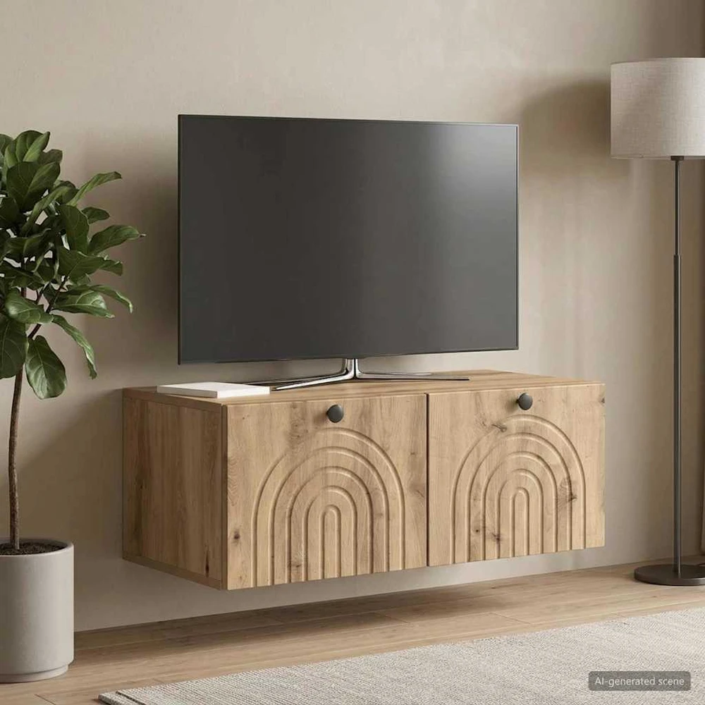 TV staliukas Sieninė TV spintelė 78,5 x 41 x 30 cm Artisano ąžuolo