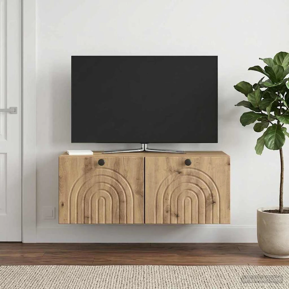 TV staliukas Sieninė TV spintelė 78,5 x 41 x 30 cm Artisano ąžuolo