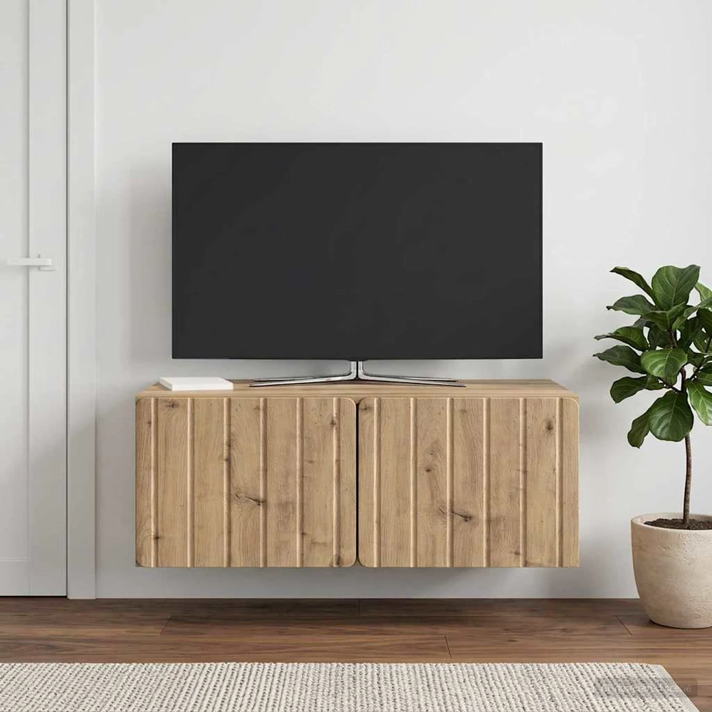 TV staliukas Sieninė TV spintelė 78,5 x 41 x 30 cm Artisano ąžuolo