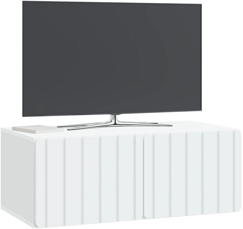TV staliukas Sieninė TV spintelė 78,5 x 41 x 30 cm Balta Apdirbta mediena