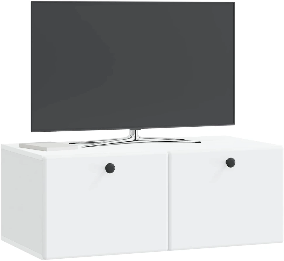 TV staliukas Sieninė TV spintelė 78,5 x 41 x 30 cm Balta Apdirbta mediena
