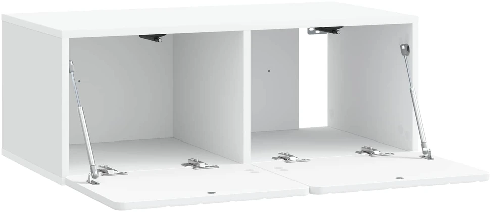 TV staliukas Sieninė TV spintelė 78,5 x 41 x 30 cm Balta Apdirbta mediena