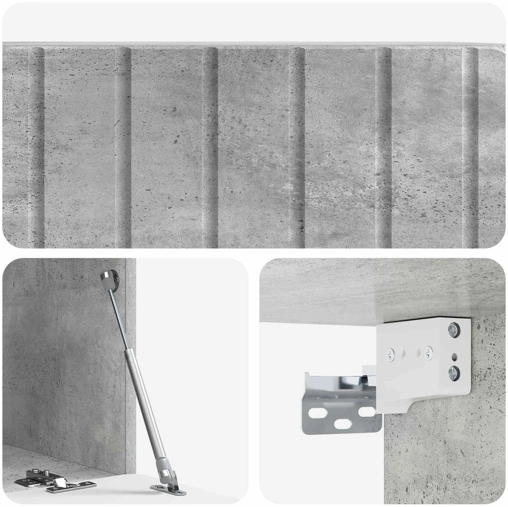 TV staliukas Sieninė TV spintelė 78,5 x 41 x 30 cm Betono pilka