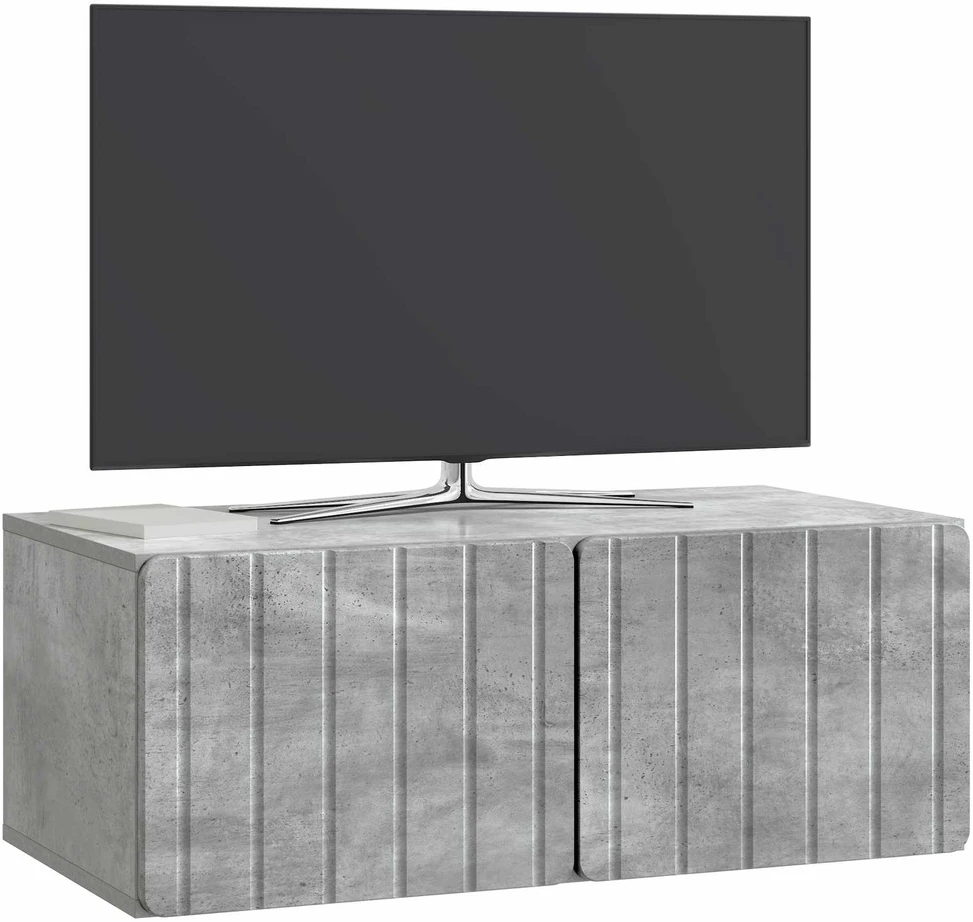 TV staliukas Sieninė TV spintelė 78,5 x 41 x 30 cm Betono pilka