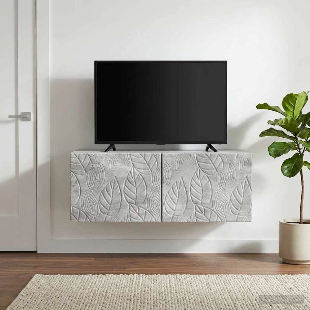 TV staliukas Sieninė TV spintelė 78,5 x 41 x 30 cm Betono pilka
