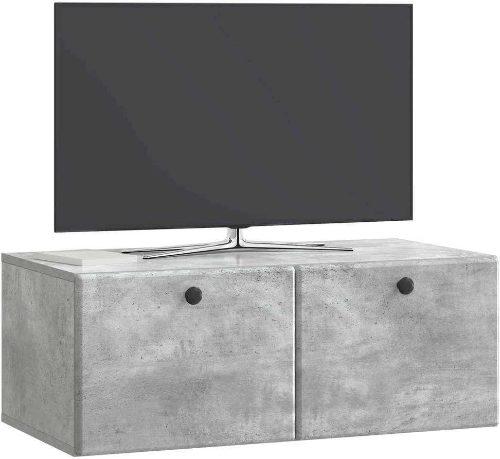 TV staliukas Sieninė TV spintelė 78,5 x 41 x 30 cm Betono pilka