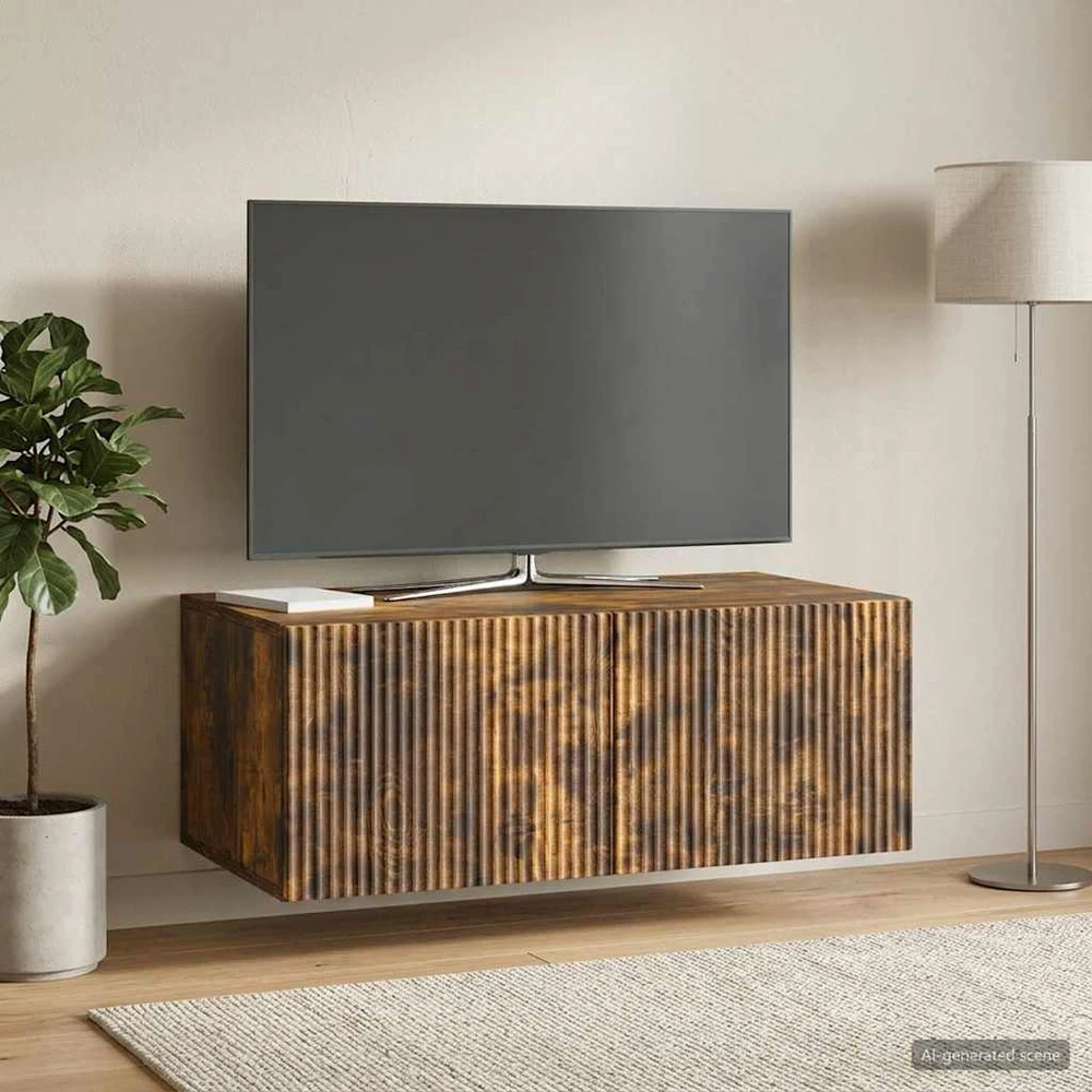 TV staliukas Sieninė TV spintelė 78,5 x 41 x 30 cm Dūminio ąžuolo