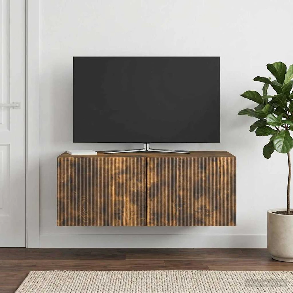 TV staliukas Sieninė TV spintelė 78,5 x 41 x 30 cm Dūminio ąžuolo