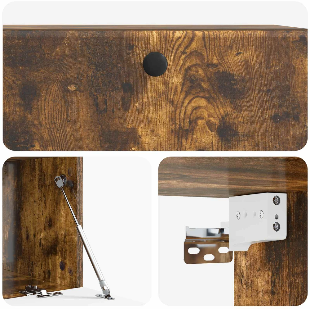 TV staliukas Sieninė TV spintelė 78,5 x 41 x 30 cm Dūminio ąžuolo