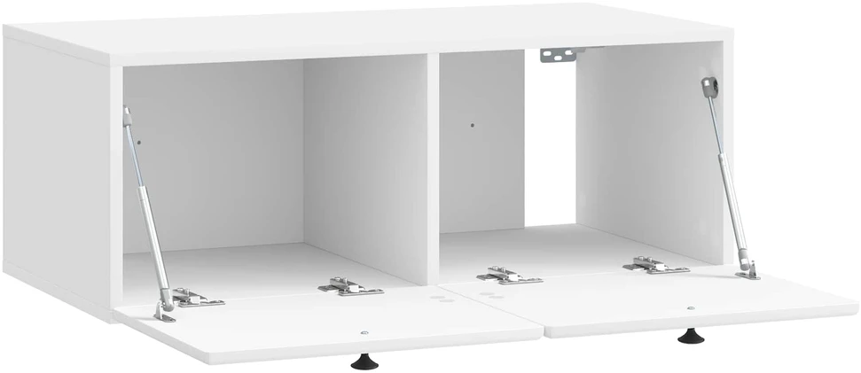 TV staliukas Sieninė TV spintelė 78,5 x 41 x 30 cm Itin blizgi balta