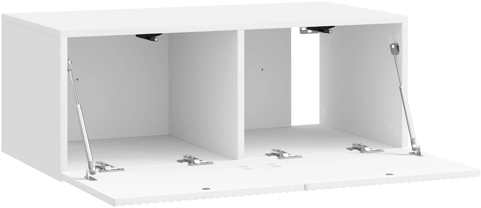 TV staliukas Sieninė TV spintelė 78,5 x 41 x 30 cm Itin blizgi balta