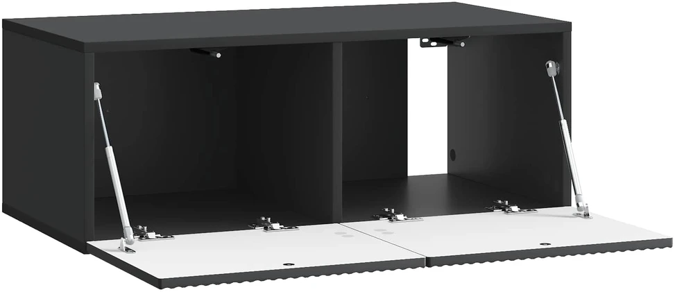 TV staliukas Sieninė TV spintelė 78,5 x 41 x 30 cm Juoda Apdirbta mediena