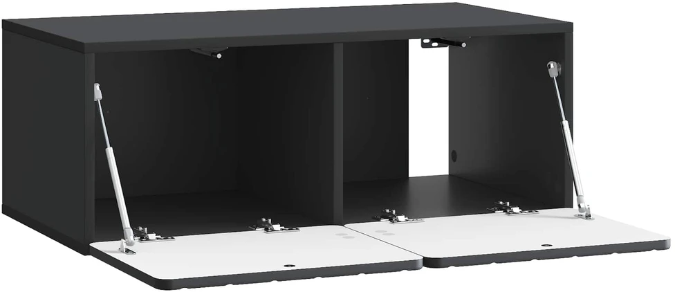 TV staliukas Sieninė TV spintelė 78,5 x 41 x 30 cm Juoda Apdirbta mediena