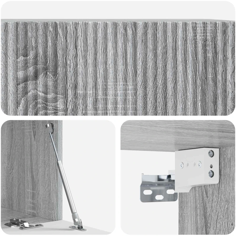 TV staliukas Sieninė TV spintelė 78,5 x 41 x 30 cm Pilka sonoma ąžuolo
