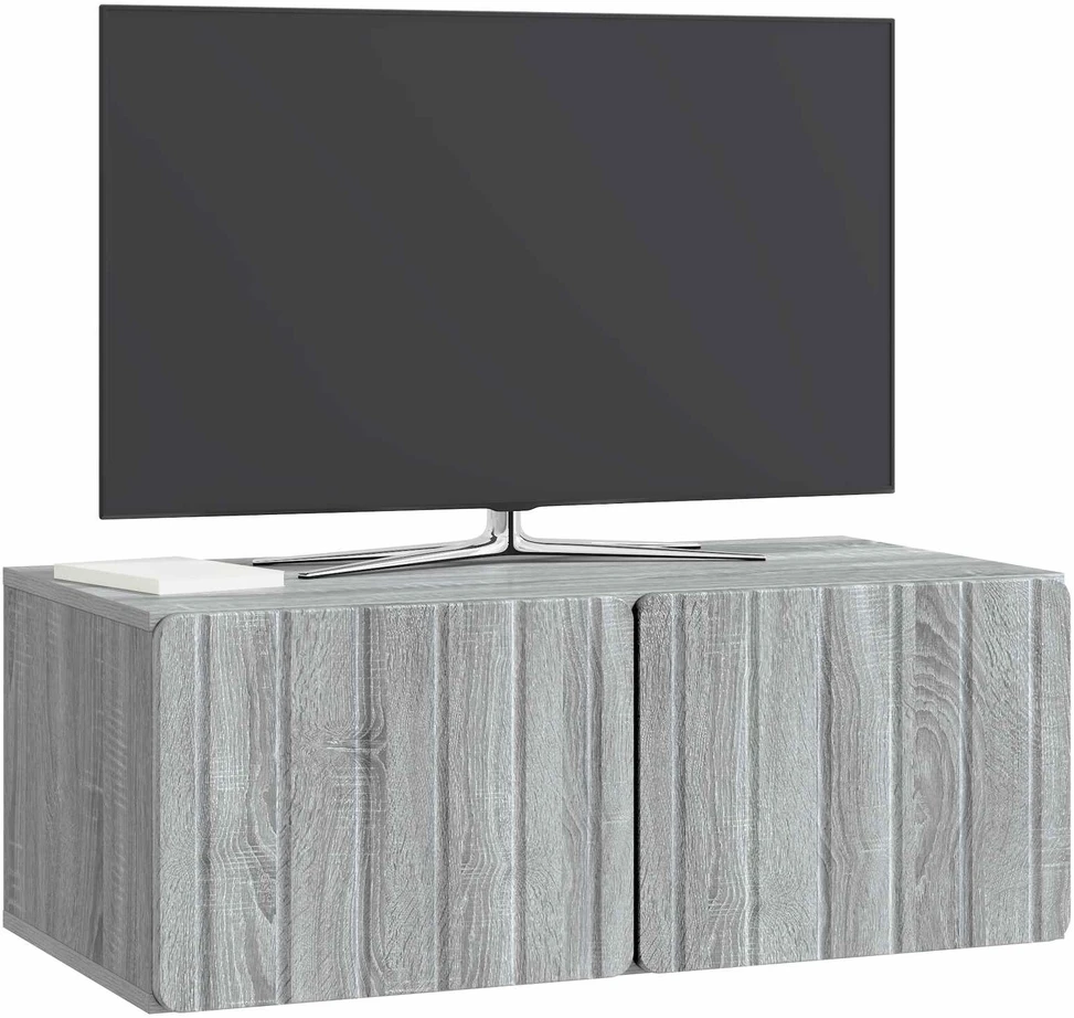 TV staliukas Sieninė TV spintelė 78,5 x 41 x 30 cm Pilka Sonoma