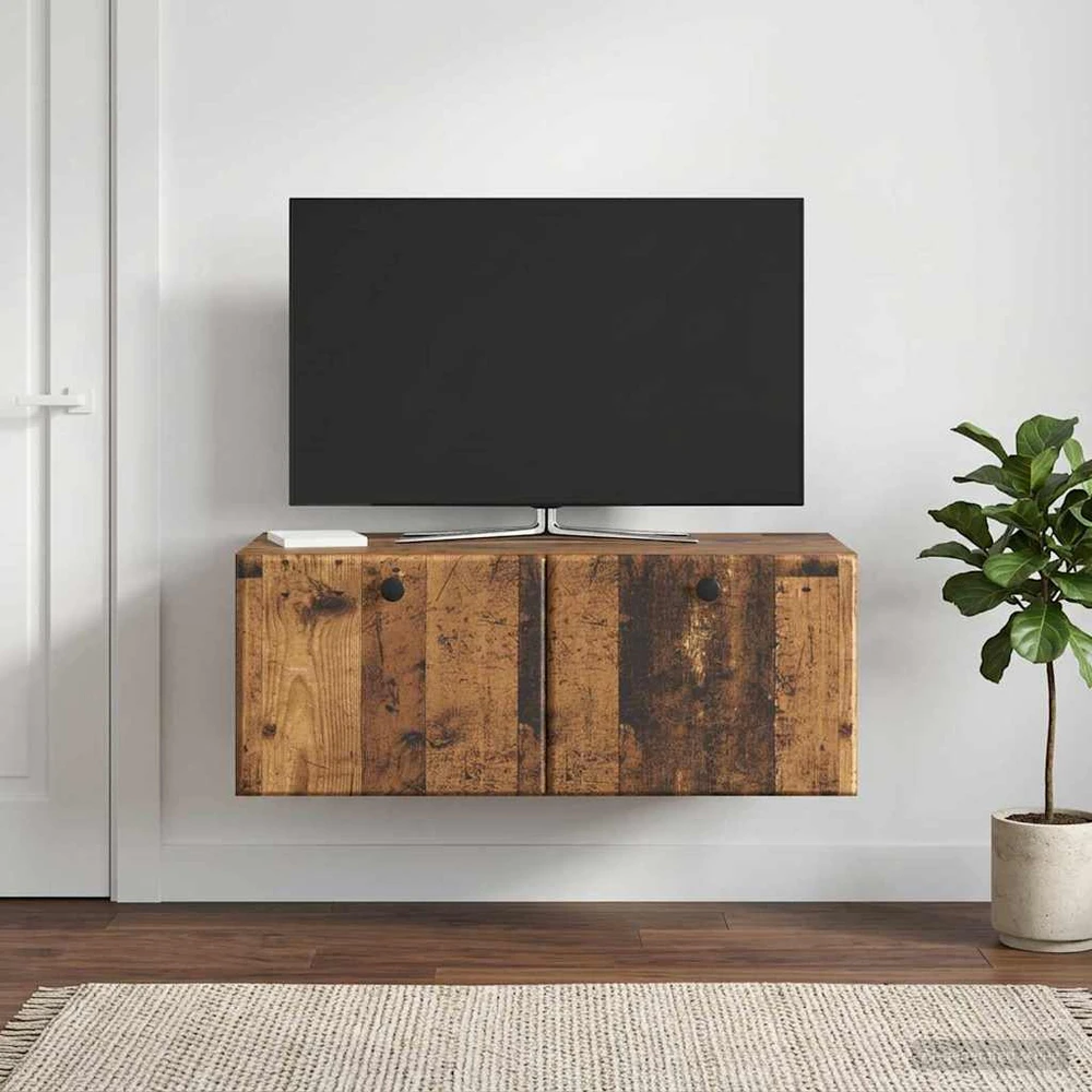 TV staliukas Sieninė TV spintelė 78,5 x 41 x 30 cm Sendintos medienos