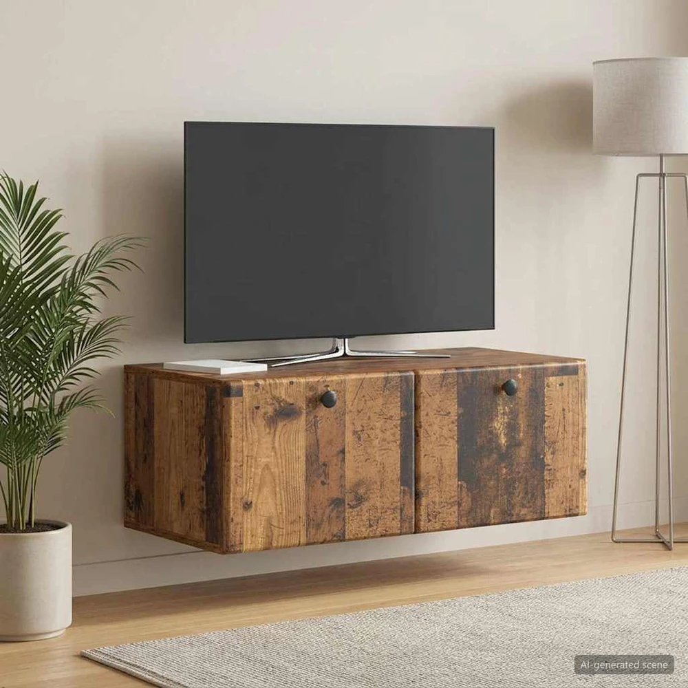 TV staliukas Sieninė TV spintelė 78,5 x 41 x 30 cm Sendintos medienos