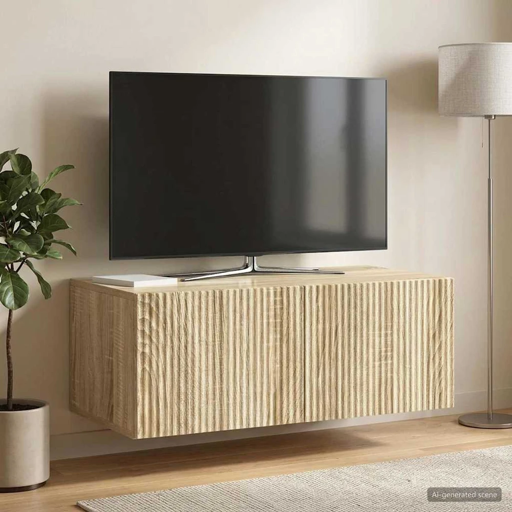 TV staliukas Sieninė TV spintelė 78,5 x 41 x 30 cm Sonoma ąžuolas