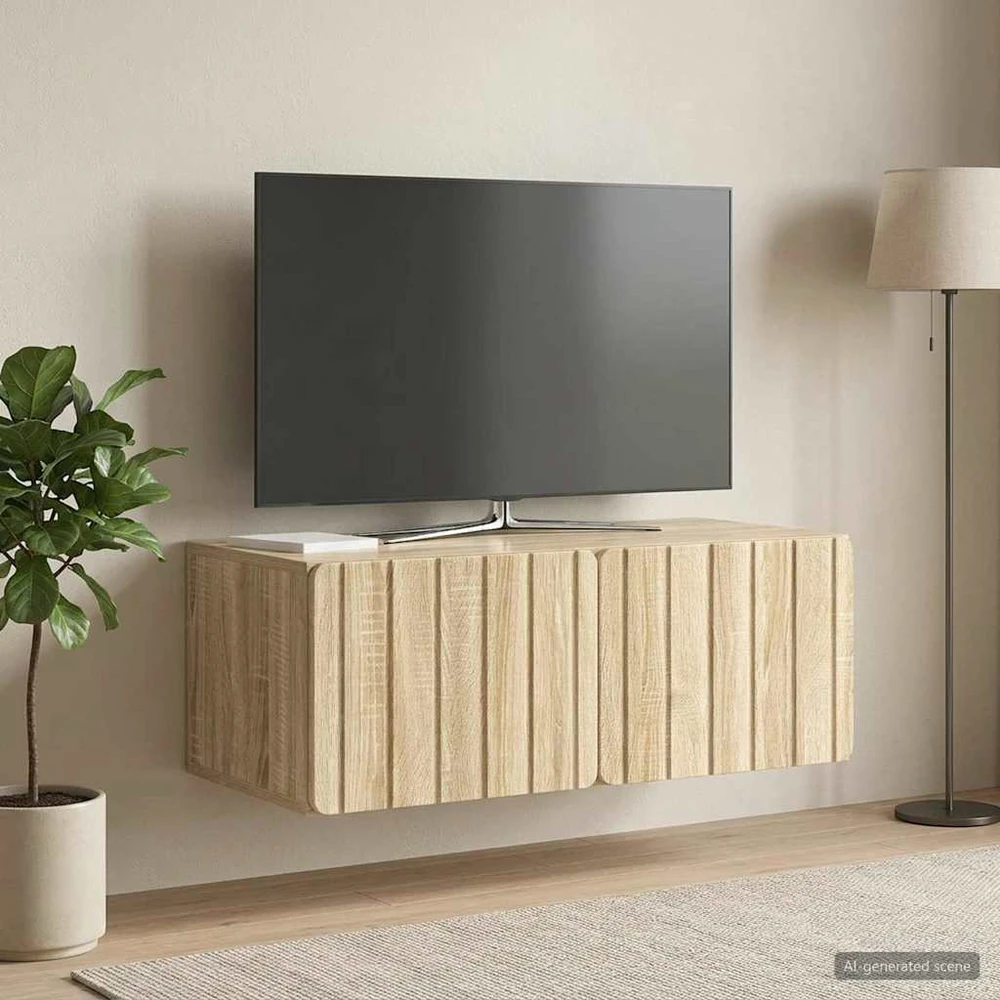 TV staliukas Sieninė TV spintelė 78,5 x 41 x 30 cm Sonoma ąžuolas