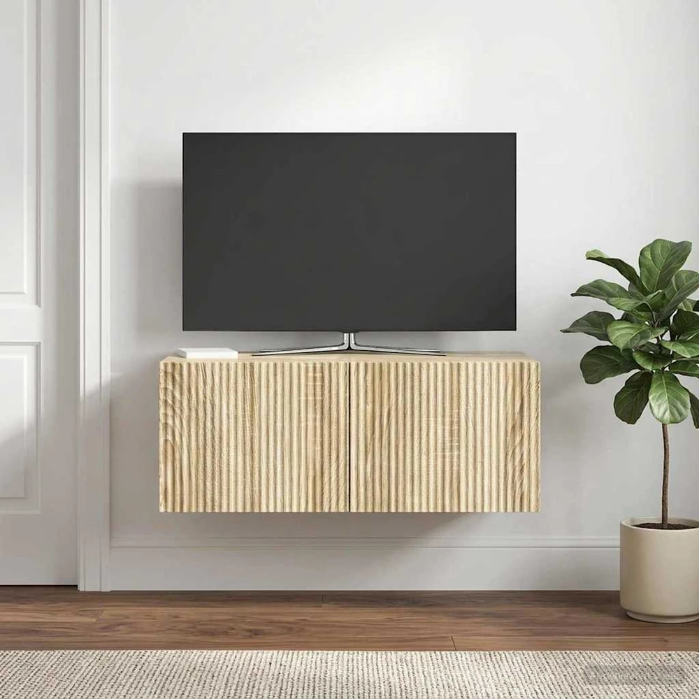 TV staliukas Sieninė TV spintelė 78,5 x 41 x 30 cm Sonoma ąžuolas