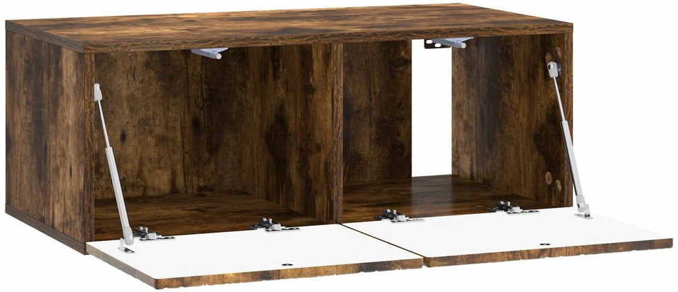 TV staliukas Sieninė TV spintelė 98 x 31 cm Dūminio ąžuolo Apdirbta mediena
