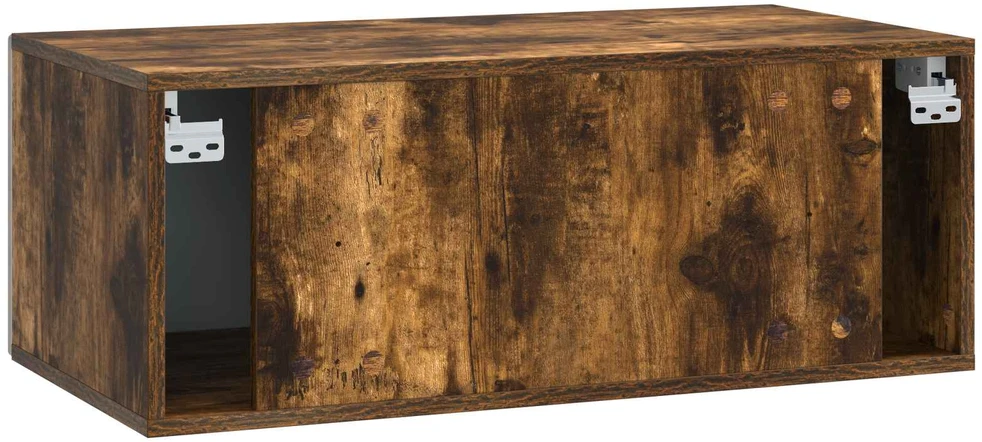 TV staliukas Sieninė TV spintelė 98 x 31 cm Dūminio ąžuolo Apdirbta mediena
