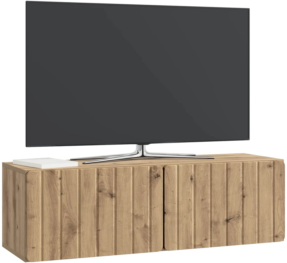TV staliukas Sieninė TV spintelė 98 x 31 x 30 cm Artisano ąžuolo